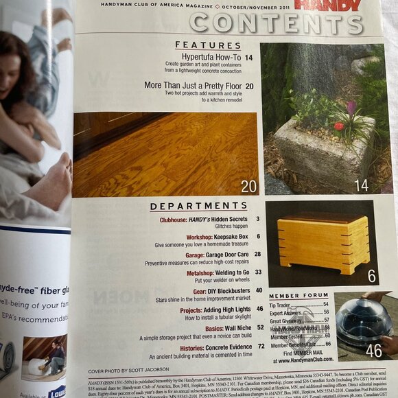 Handyman Club of America Magazine Vol 19 Issue 108 No 5 Oct Nov 2011 Home Upgra - Picture 5 of 9